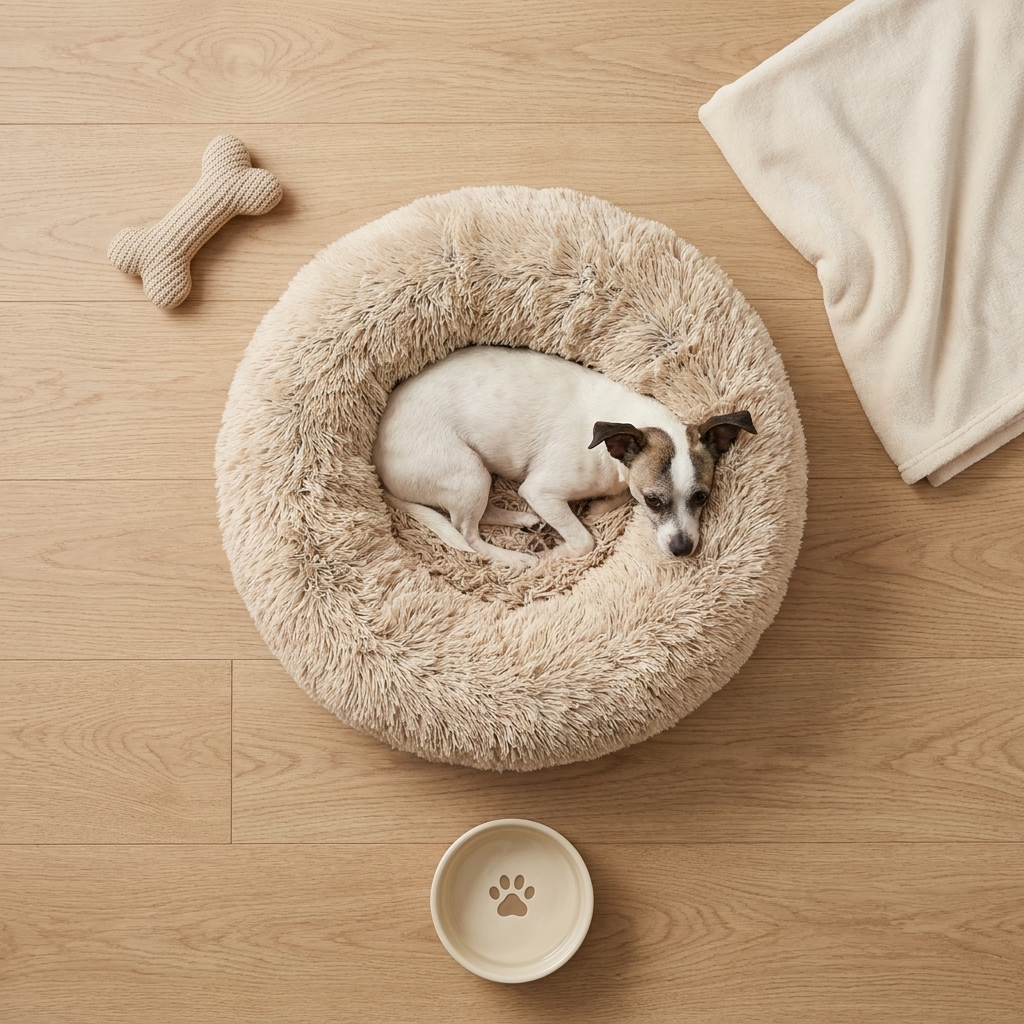 ROVE Cloud Comfort Bed organized flat lay with accessories